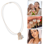 Collier élégant à breloques pour maman
