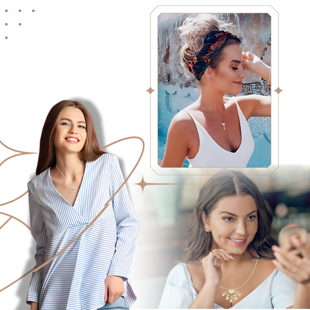 Collier élégant à breloques pour maman