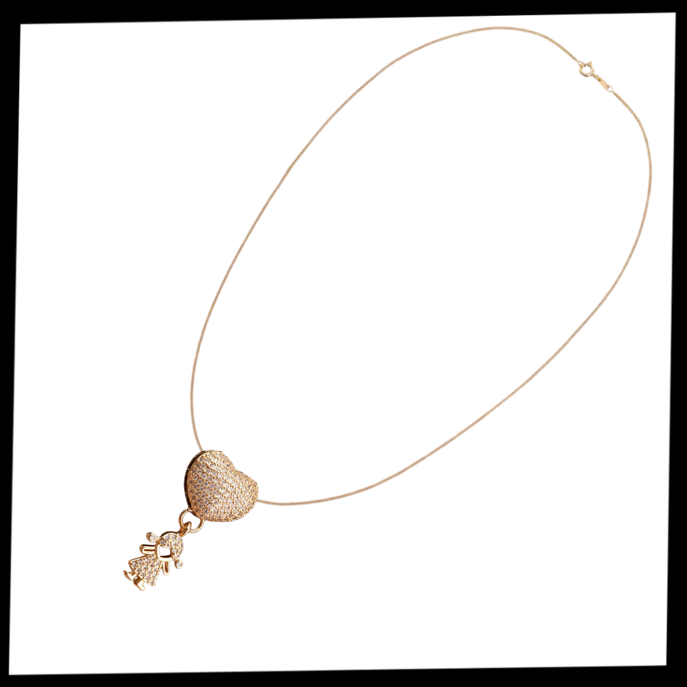 Collier élégant à breloques pour maman