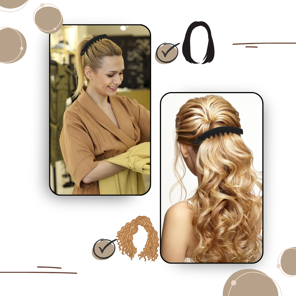 Clip élégant pour queue de cheval