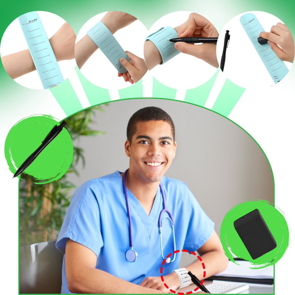 Bracelets de rappel effaçables en silicone