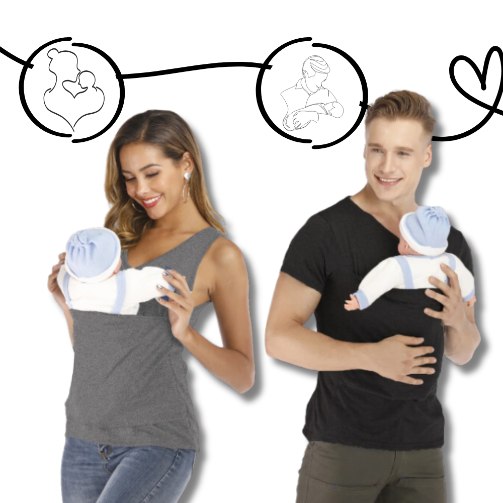 T-shirt kangourou ergonomique à la mode