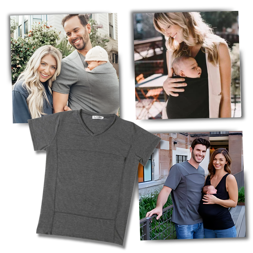 T-shirt kangourou ergonomique à la mode