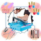 Repose-pieds ergonomique pour pédicure