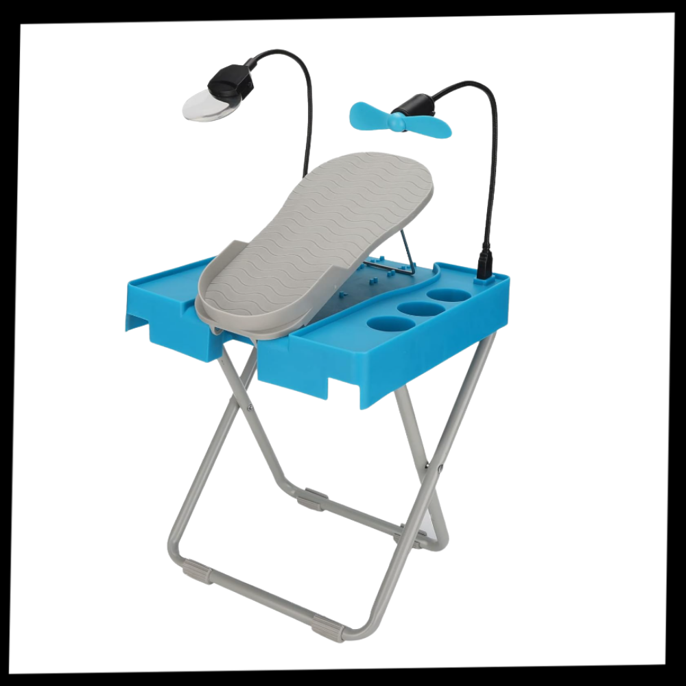 Repose-pieds ergonomique pour pédicure