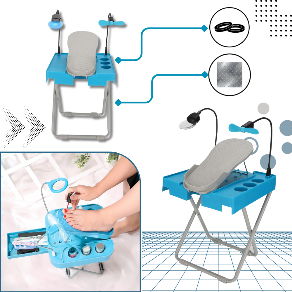 Repose-pieds ergonomique pour pédicure