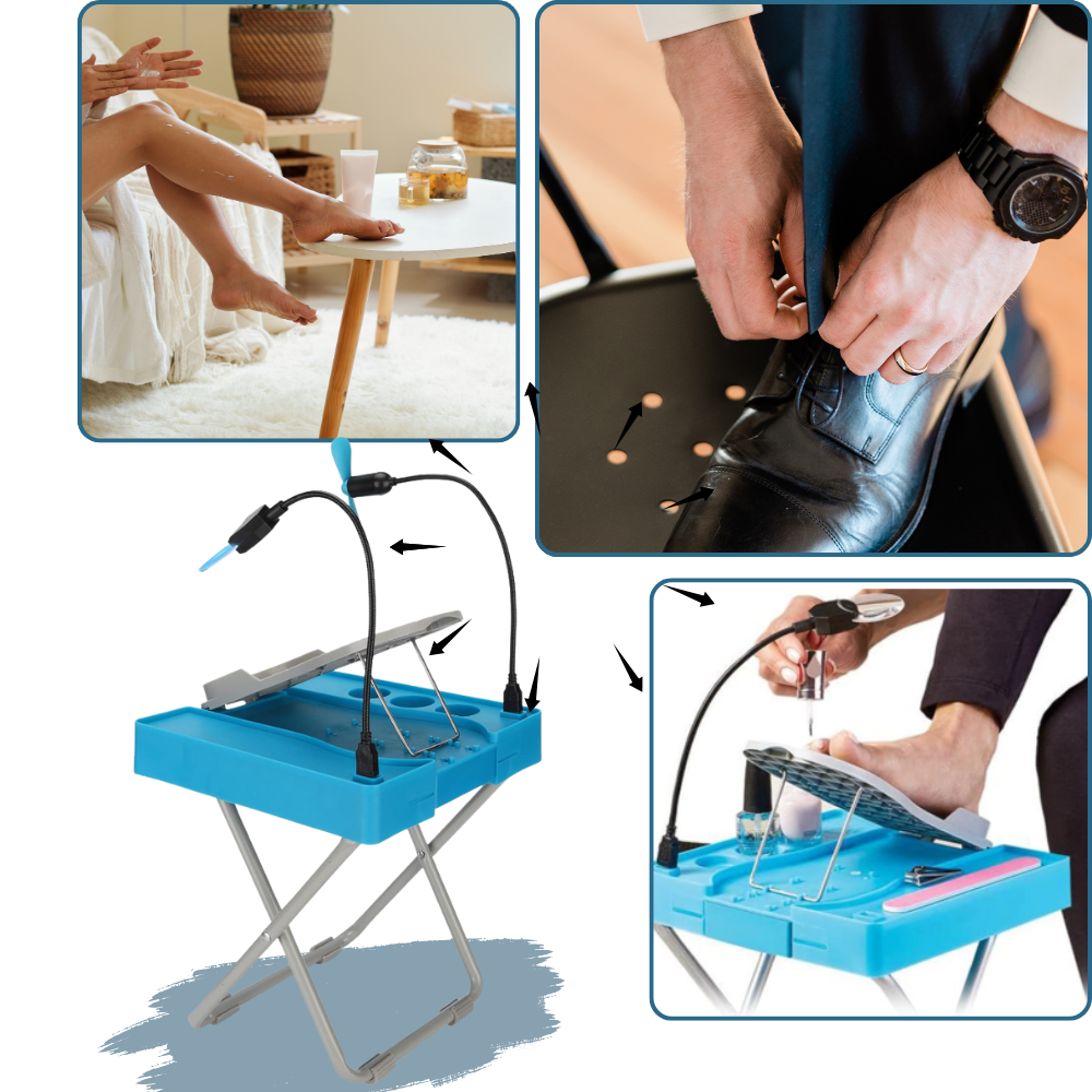 Repose-pieds ergonomique pour pédicure