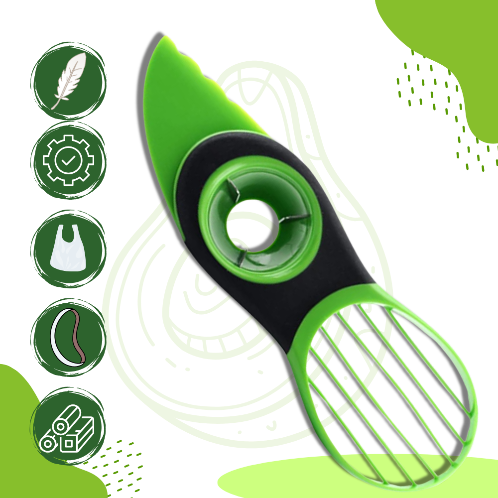 Outil ergonomique multifonctionnel pour couper les avocats