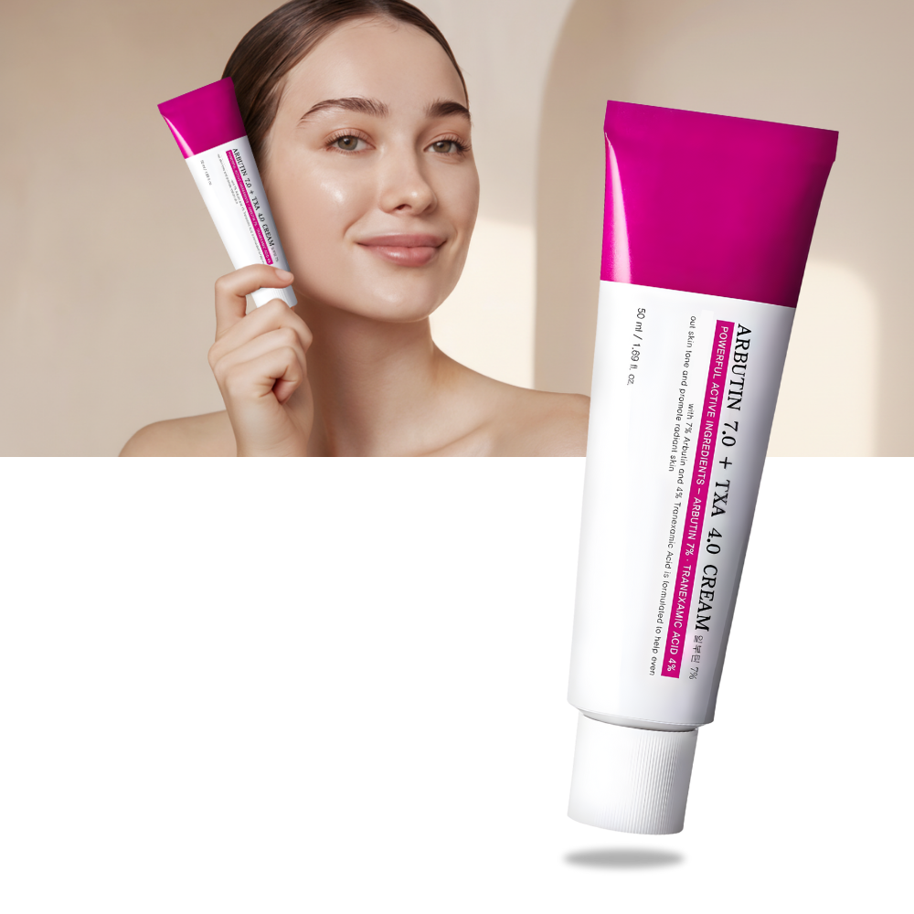 Crème à l'arbutine et à l'acide tranexamique