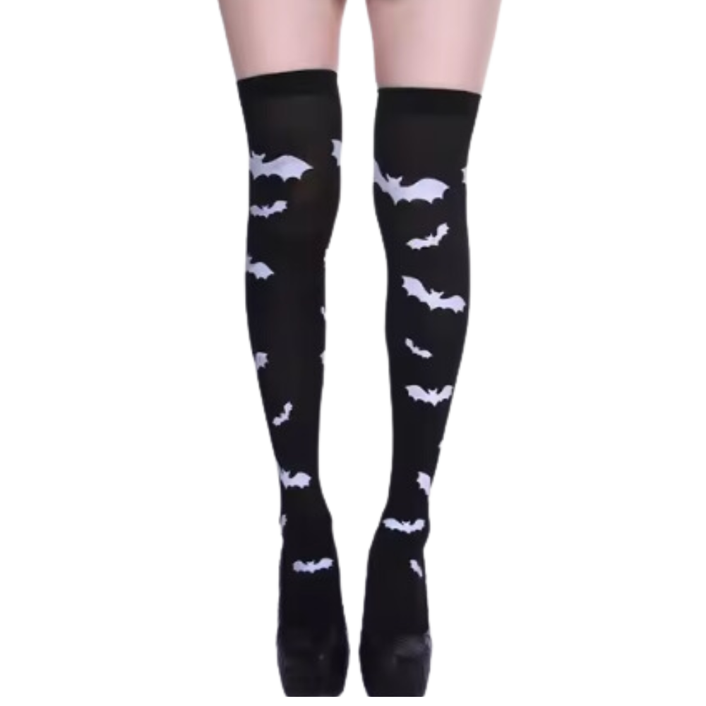 Chaussettes de compression aux motifs festifs d'Halloween