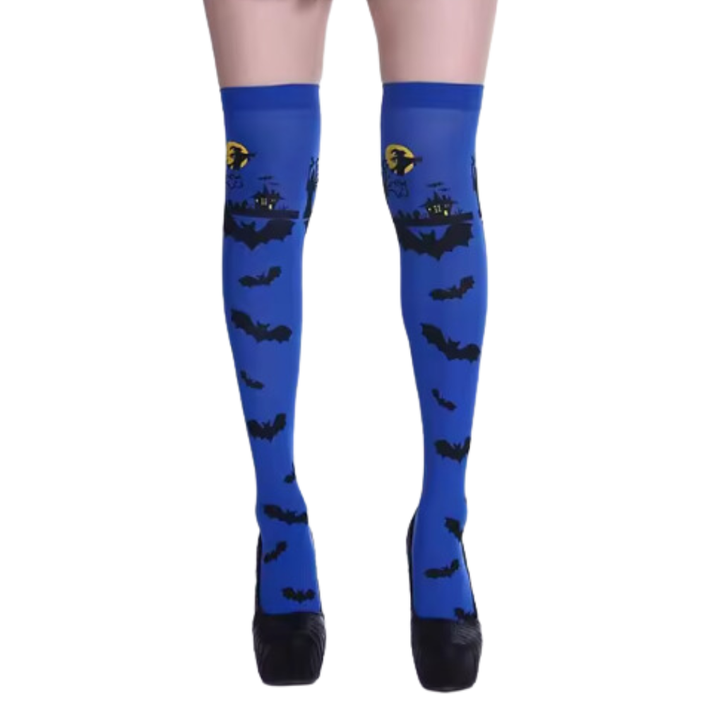 Chaussettes de compression aux motifs festifs d'Halloween