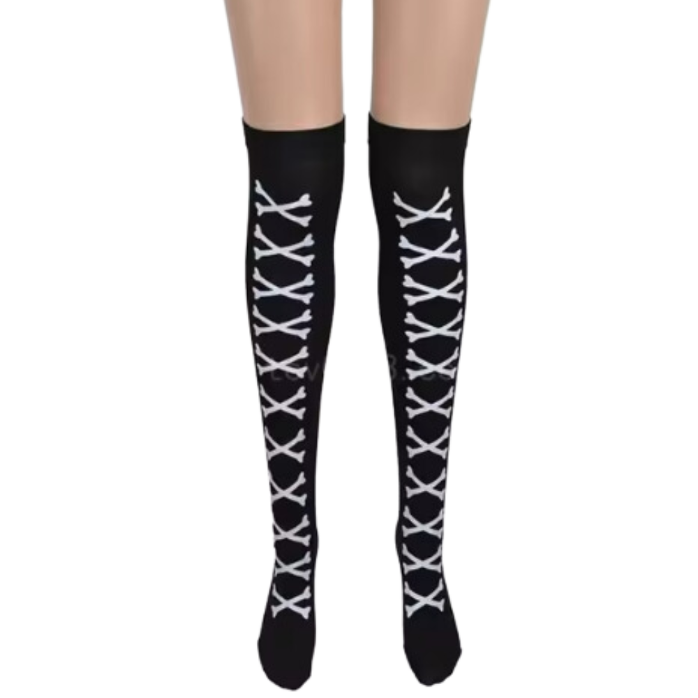 Chaussettes de compression aux motifs festifs d'Halloween