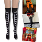 Chaussettes de compression aux motifs festifs d'Halloween