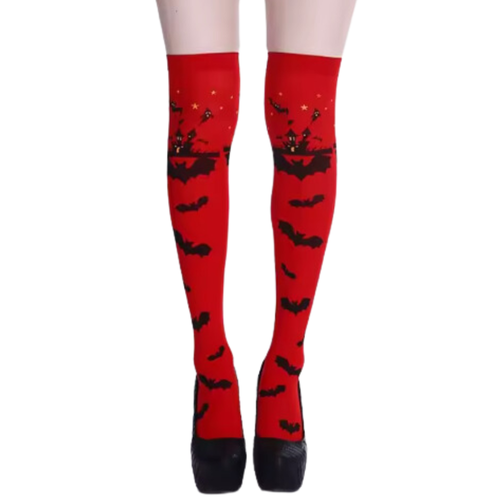 Chaussettes de compression aux motifs festifs d'Halloween
