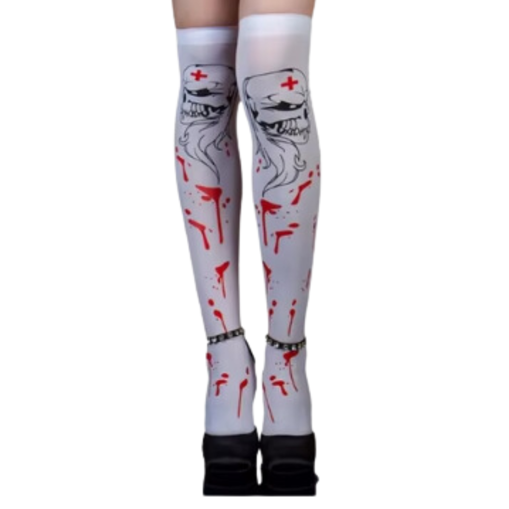 Chaussettes de compression aux motifs festifs d'Halloween