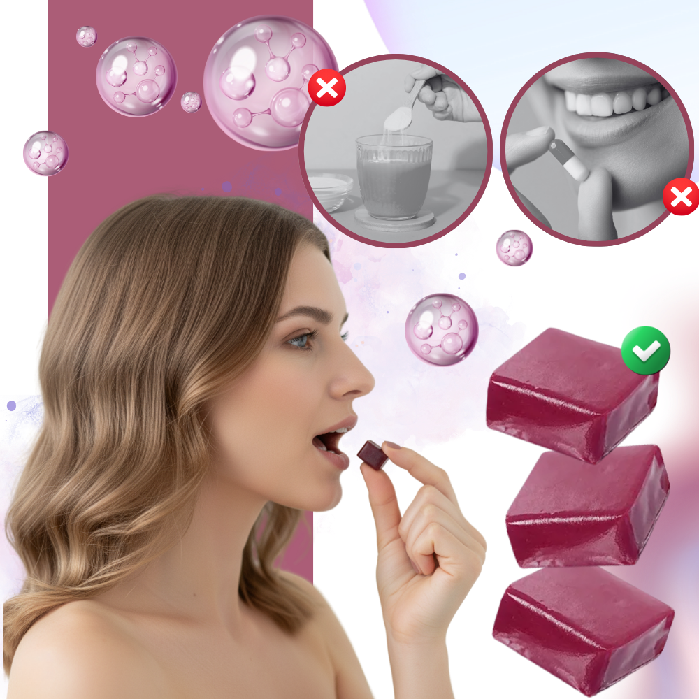 Gummies fruités et enrichis à la biotine pour cheveux