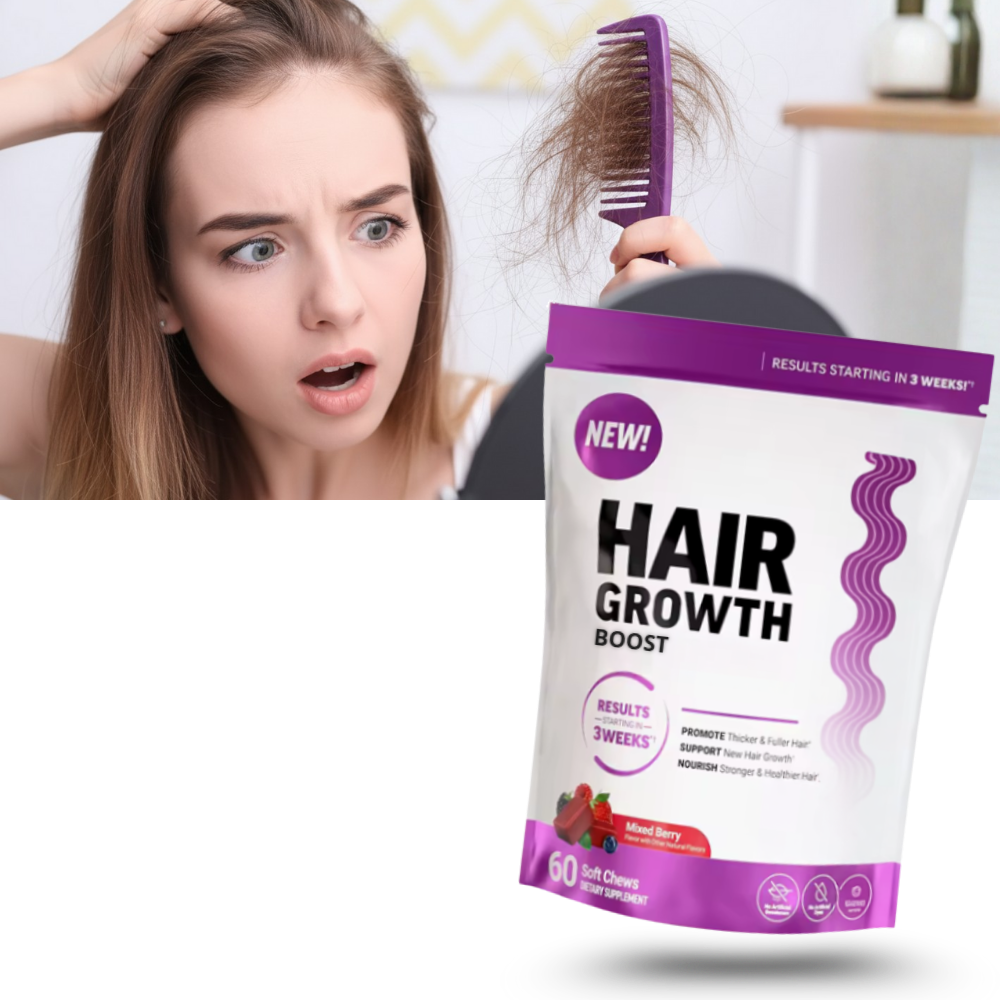 Gummies fruités et enrichis à la biotine pour cheveux