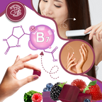 Gummies fruités et enrichis à la biotine pour cheveux