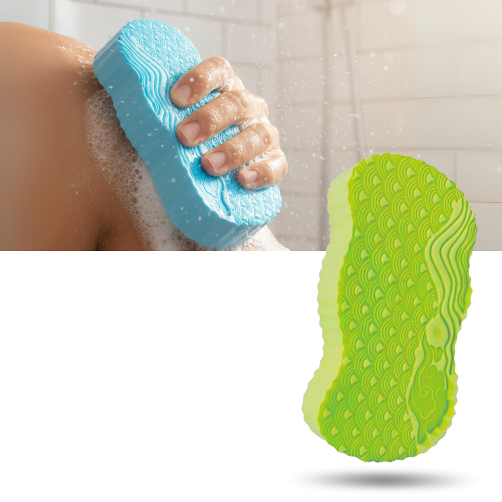 Éponge de bain exfoliante douce
