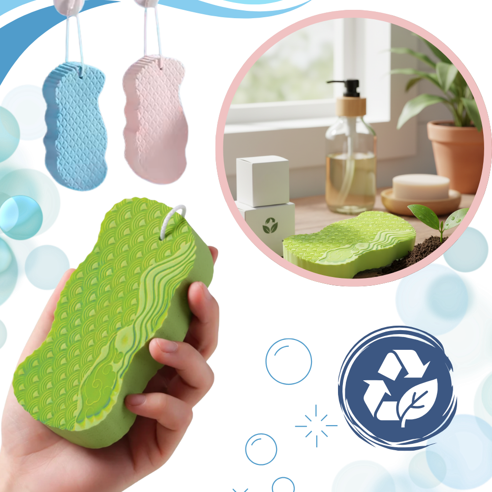 Éponge de bain exfoliante douce
