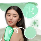 Gants de gommage doux pour le corps