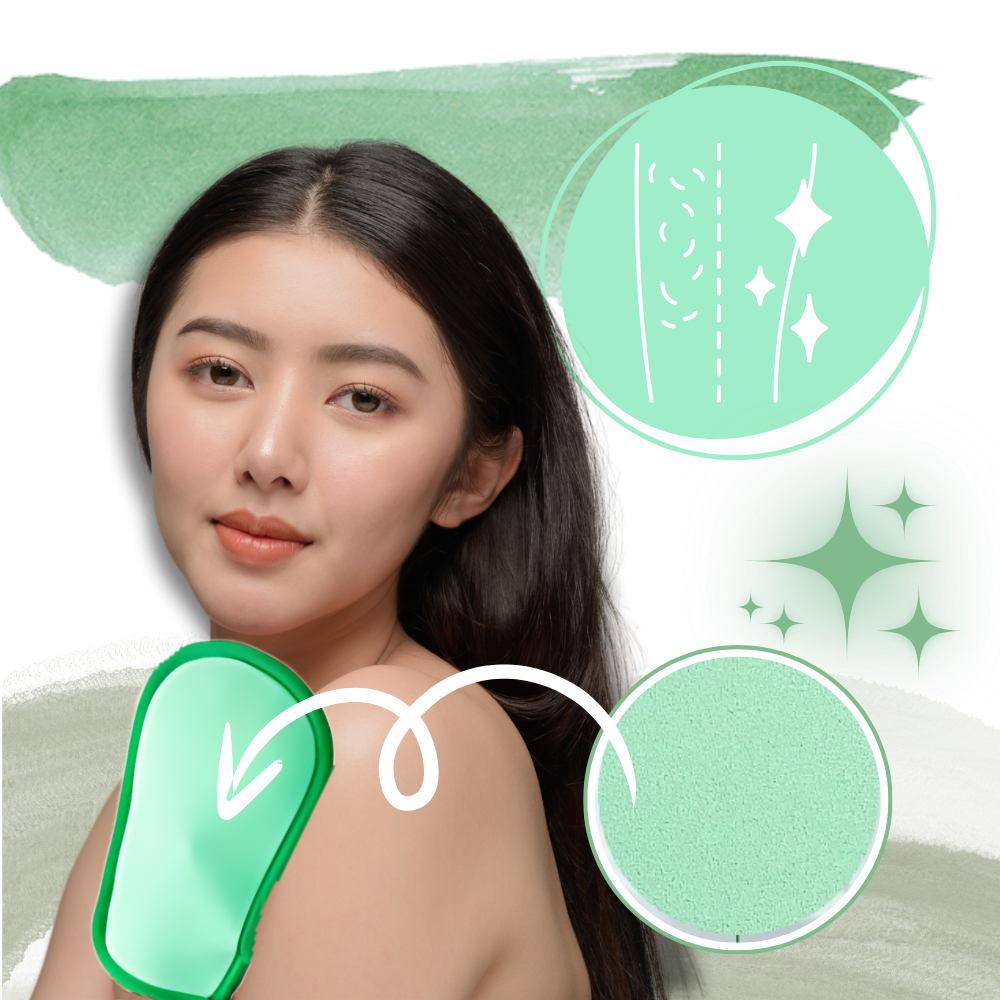 Gants de gommage doux pour le corps