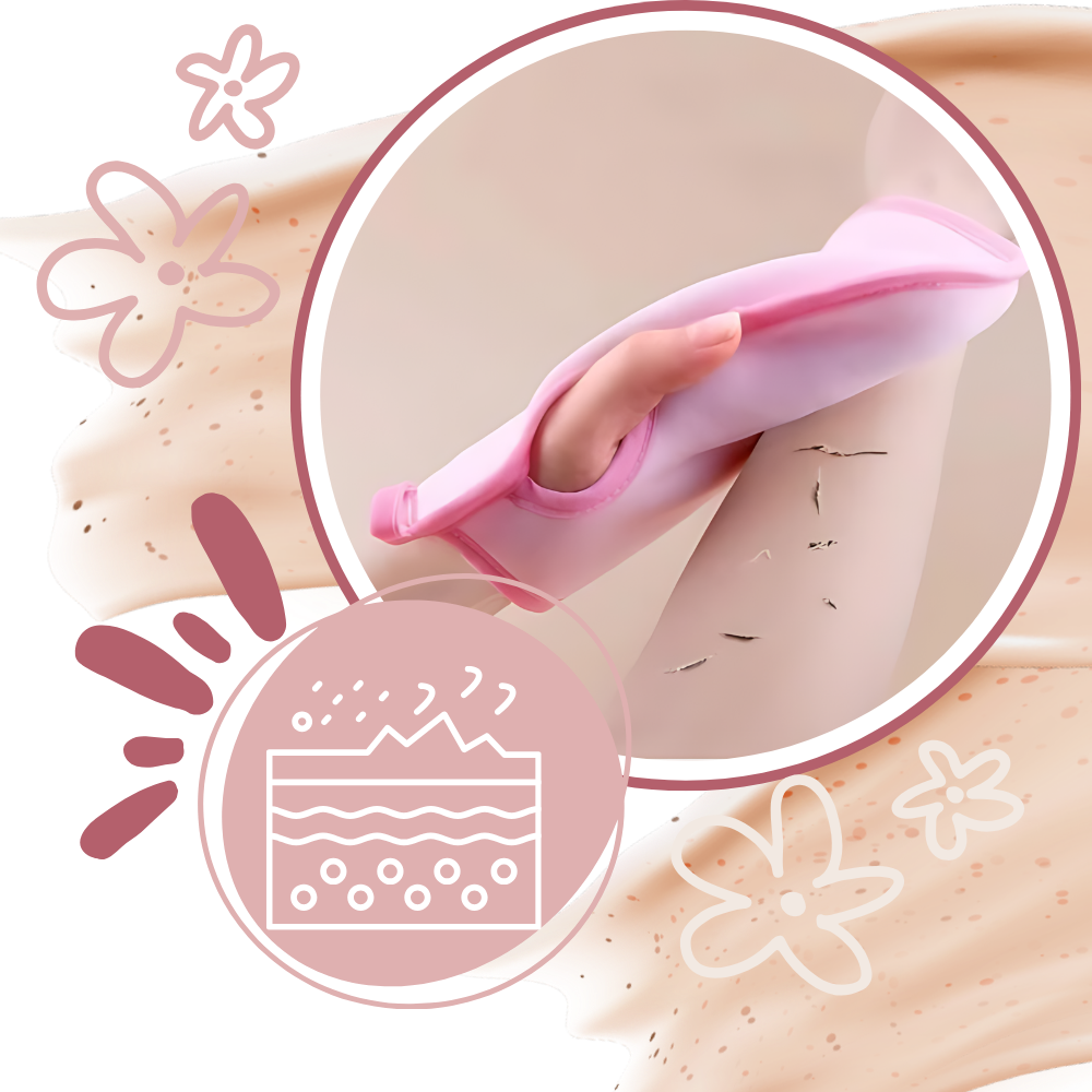 Gants de gommage doux pour le corps