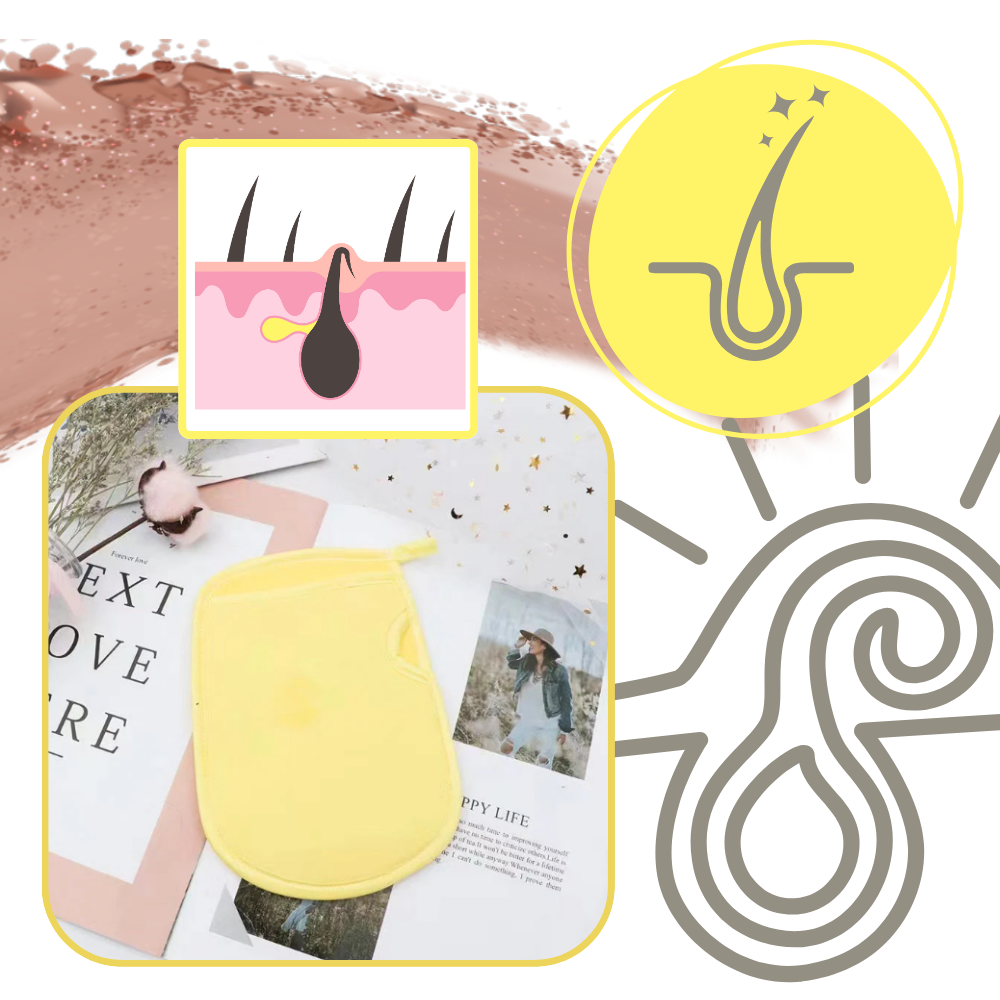 Gants de gommage doux pour le corps