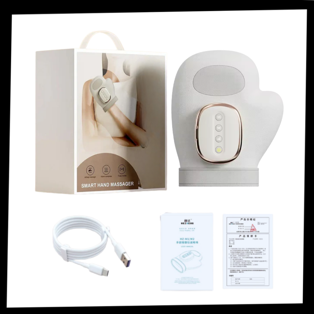 Gant de massage par compression thermique