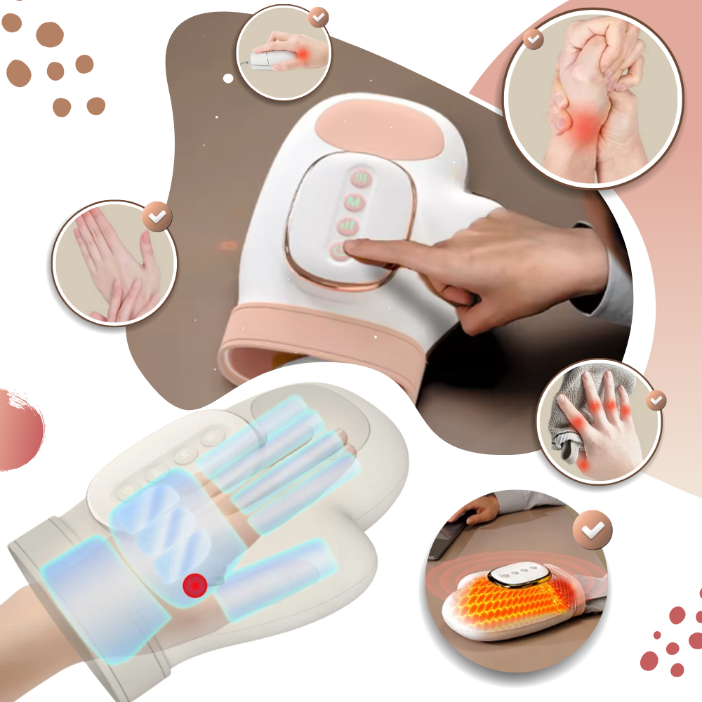 Gant de massage par compression thermique