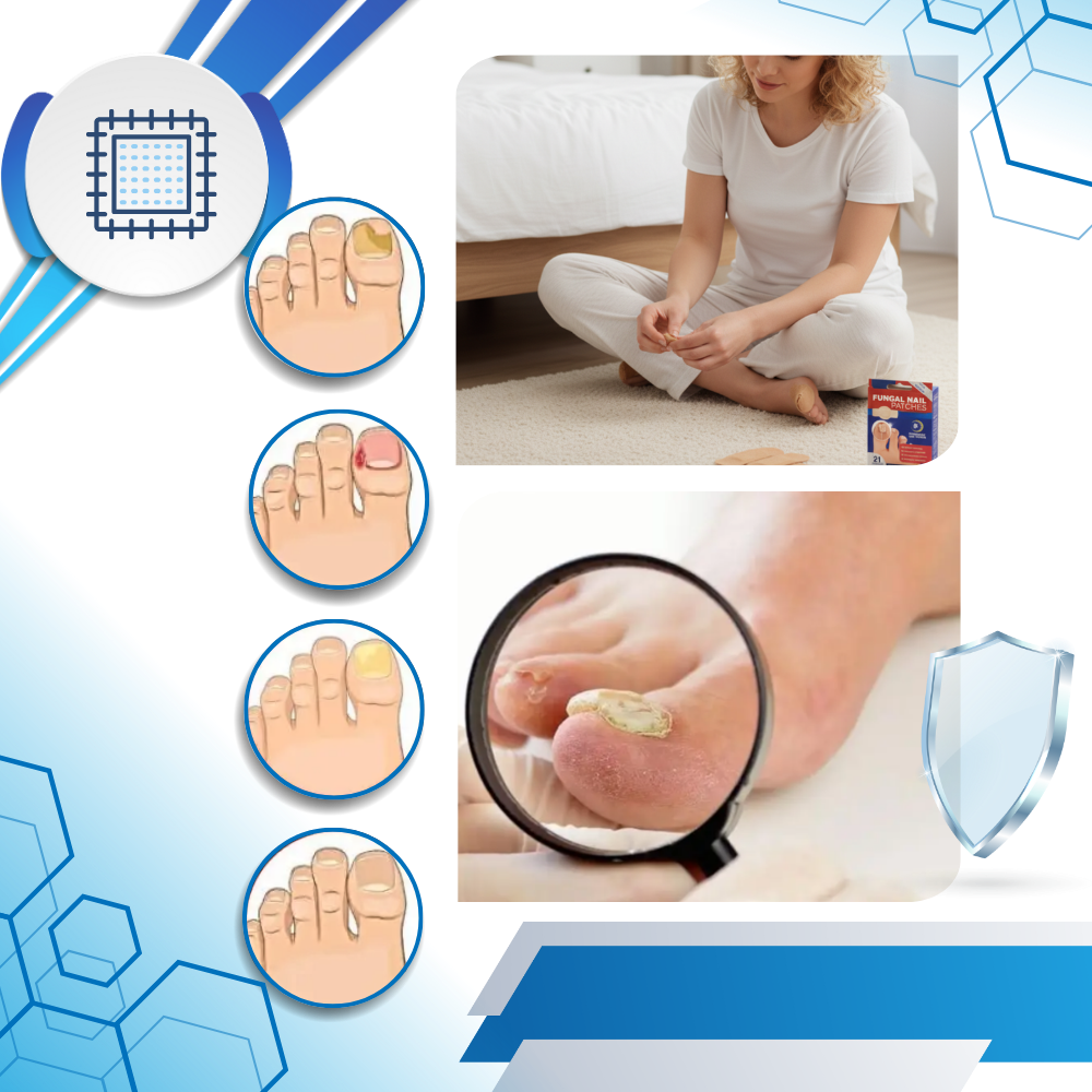 Patch hydratant pour ongles à base d'hydrogel