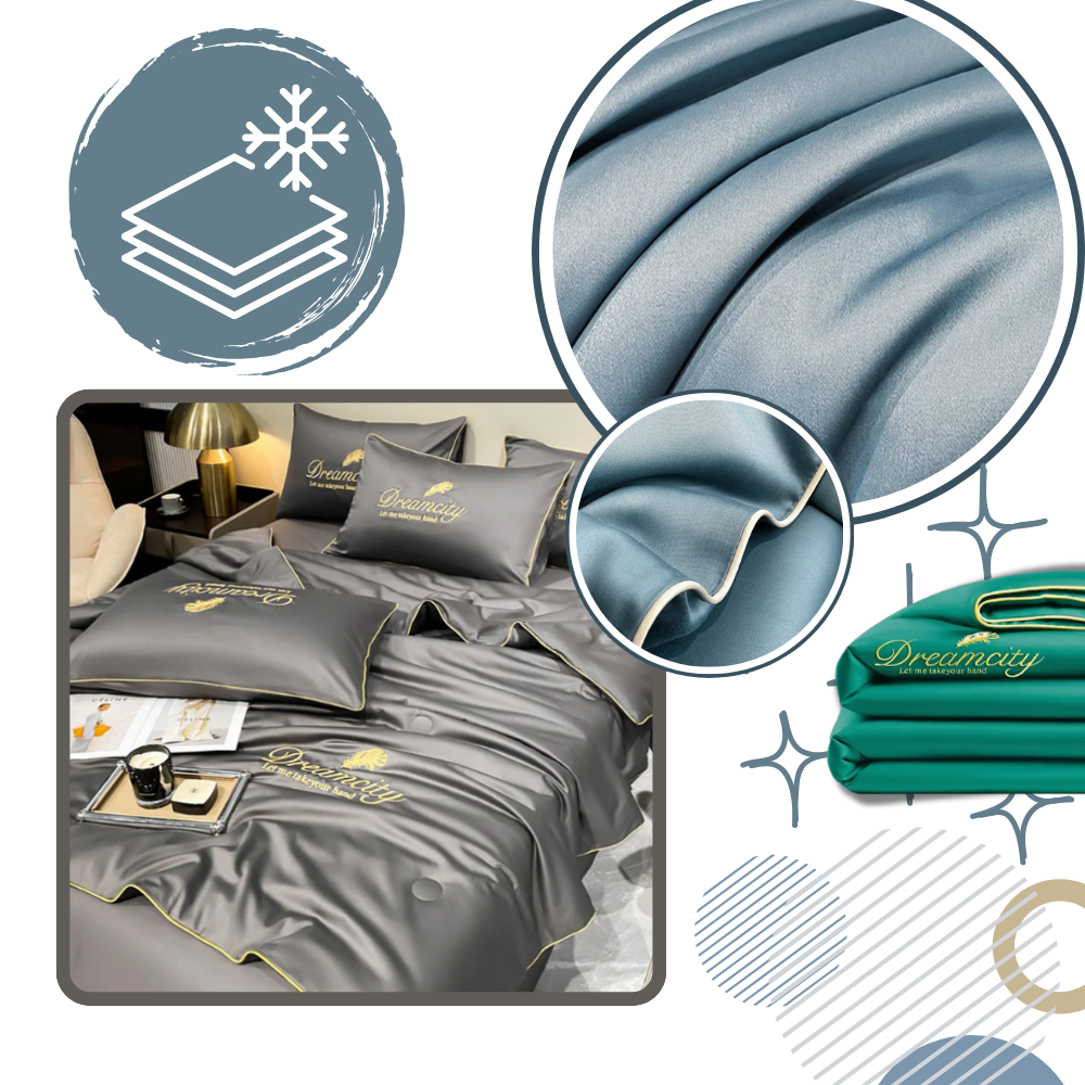 Housse de couette en soie glacée douce