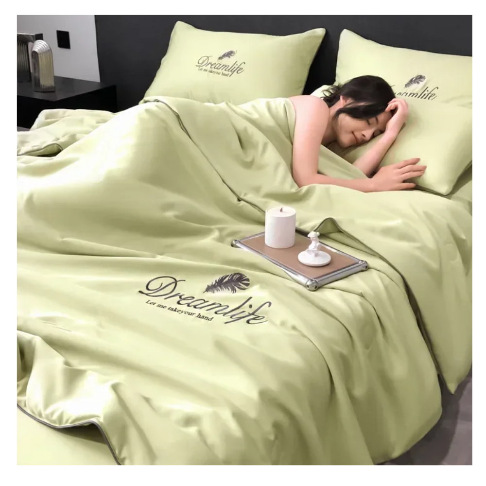 Housse de couette en soie glacée douce