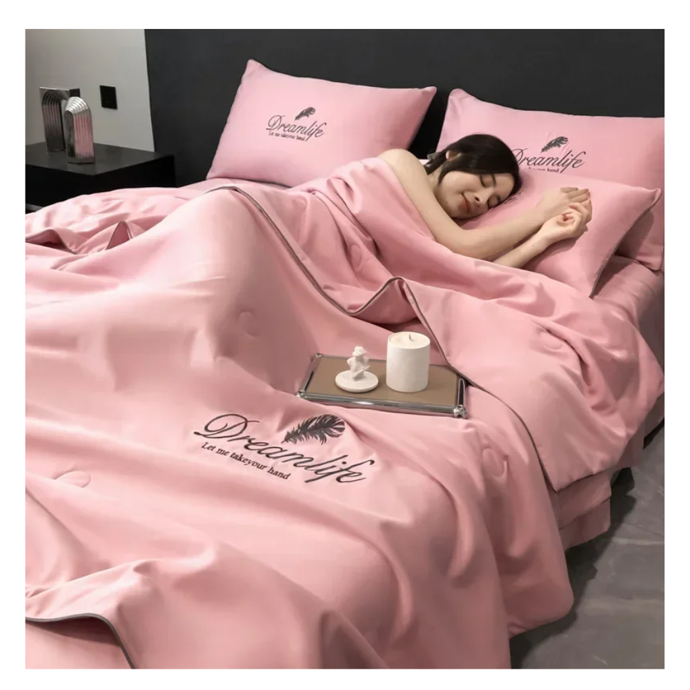 Housse de couette en soie glacée douce