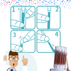 Cotons-tiges à l'iode et à l'alcool