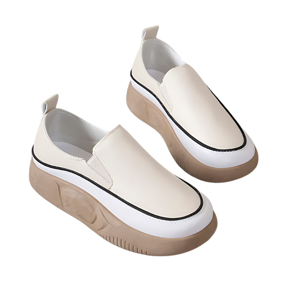 Mocassins souples à plateforme légère