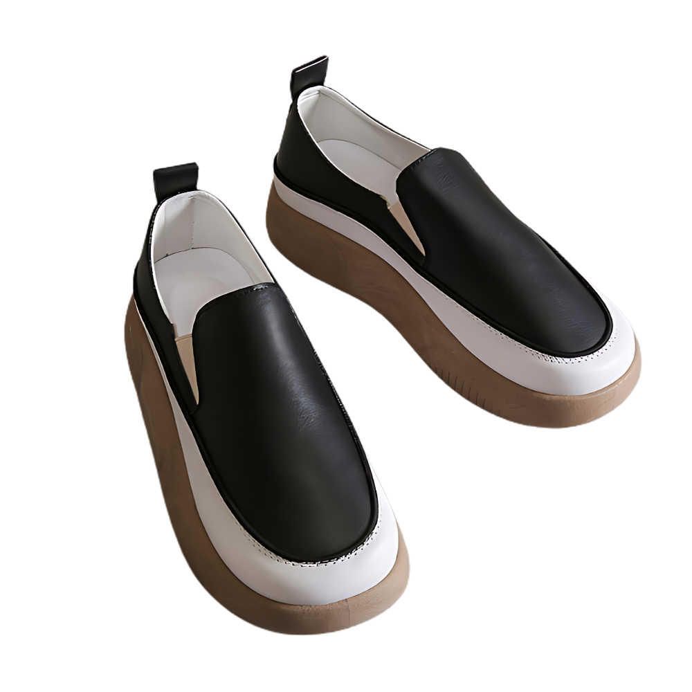 Mocassins souples à plateforme légère