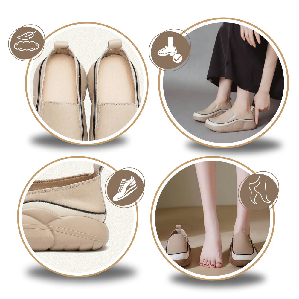 Mocassins souples à plateforme légère