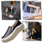 Mocassins souples à plateforme légère