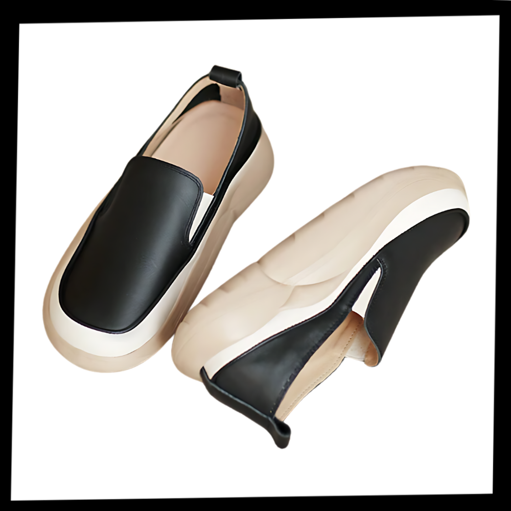 Mocassins souples à plateforme légère