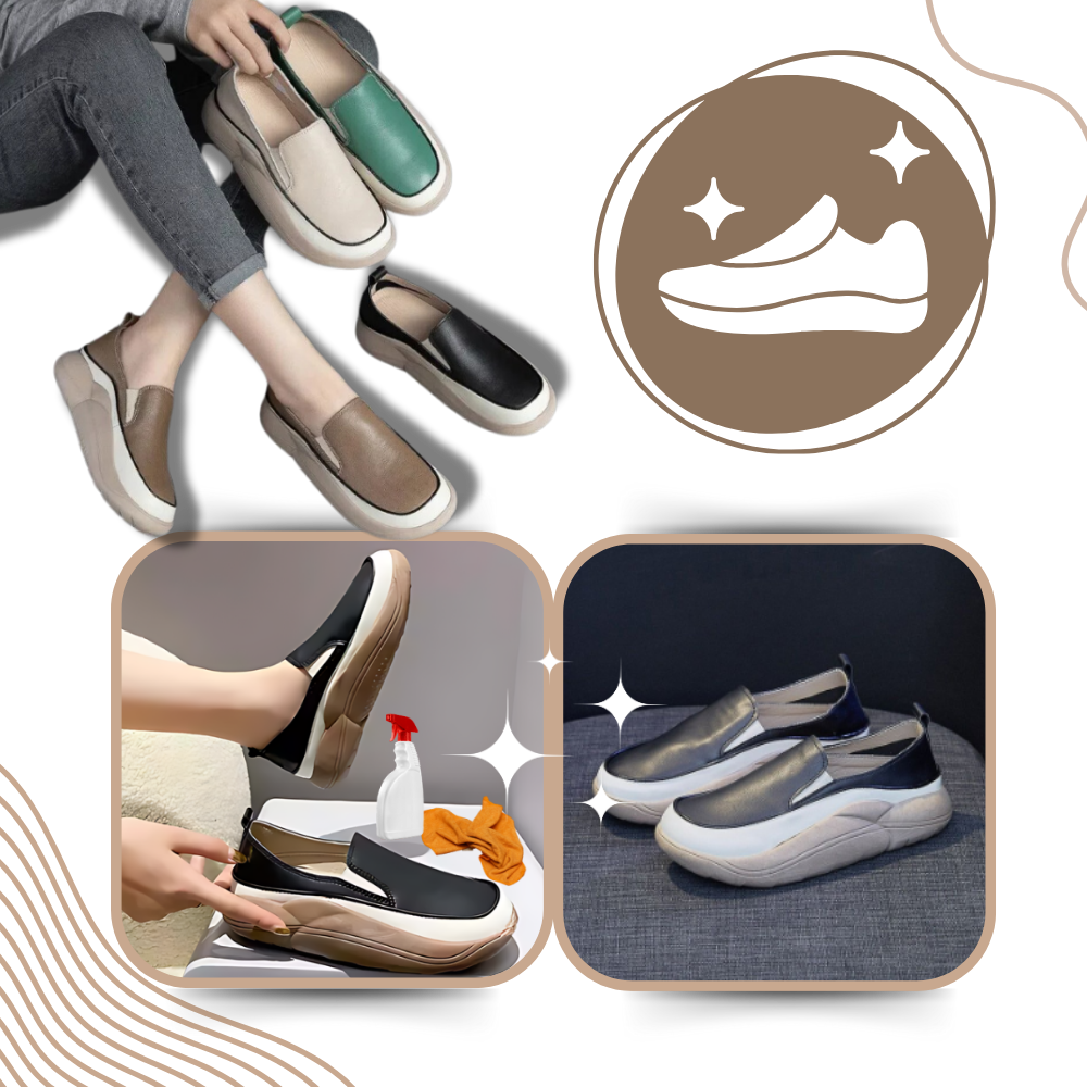 Mocassins souples à plateforme légère