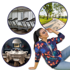 Blouson bomber à fleurs à manches longues