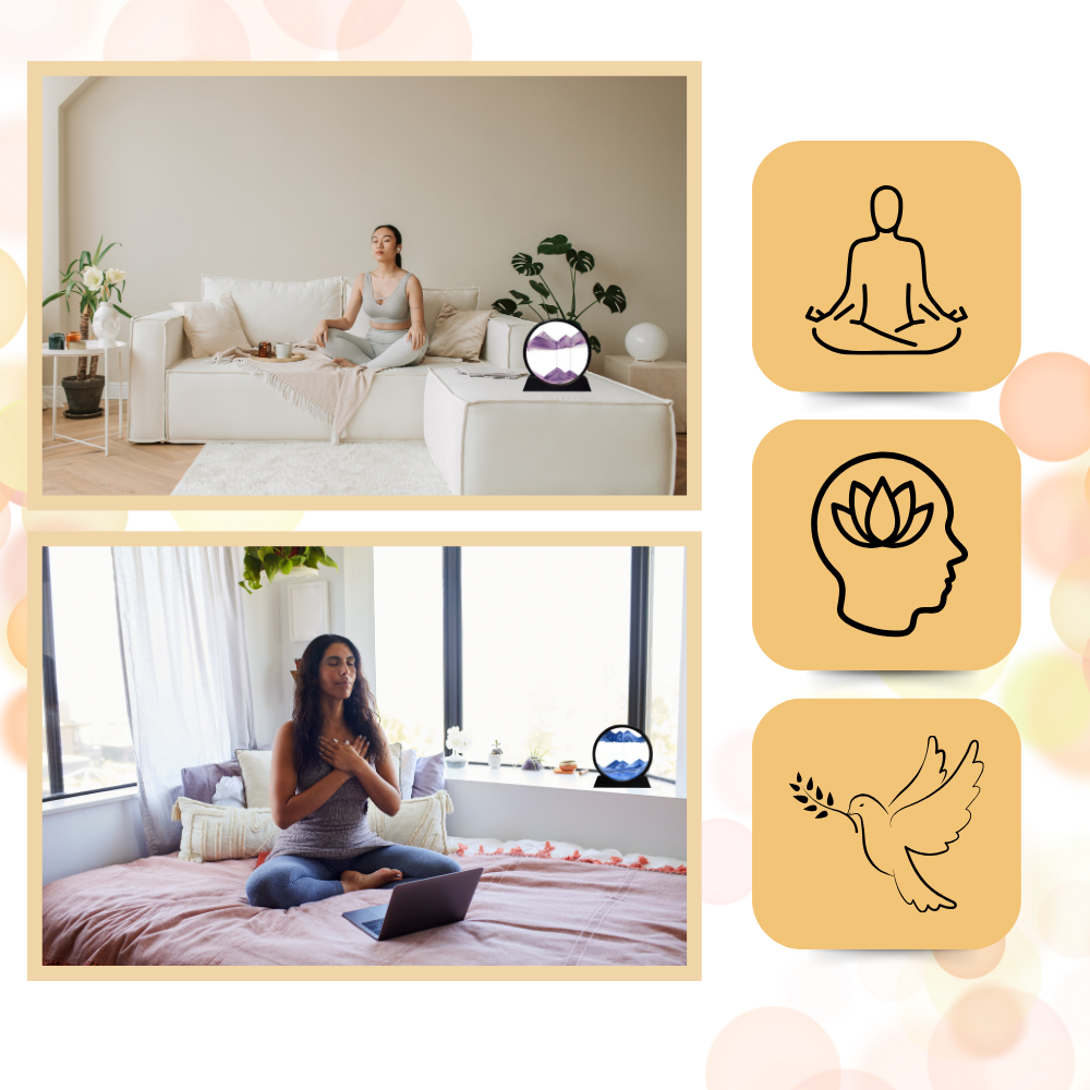 Image d'art de sable en mouvement dynamique