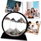 Image d'art de sable en mouvement dynamique