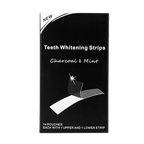 Bandes de blanchiment des dents au charbon et à la menthe