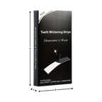 Bandes de blanchiment des dents au charbon et à la menthe