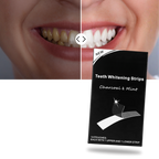 Bandes de blanchiment des dents au charbon et à la menthe