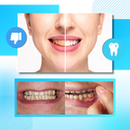 Bandes de blanchiment des dents au charbon et à la menthe