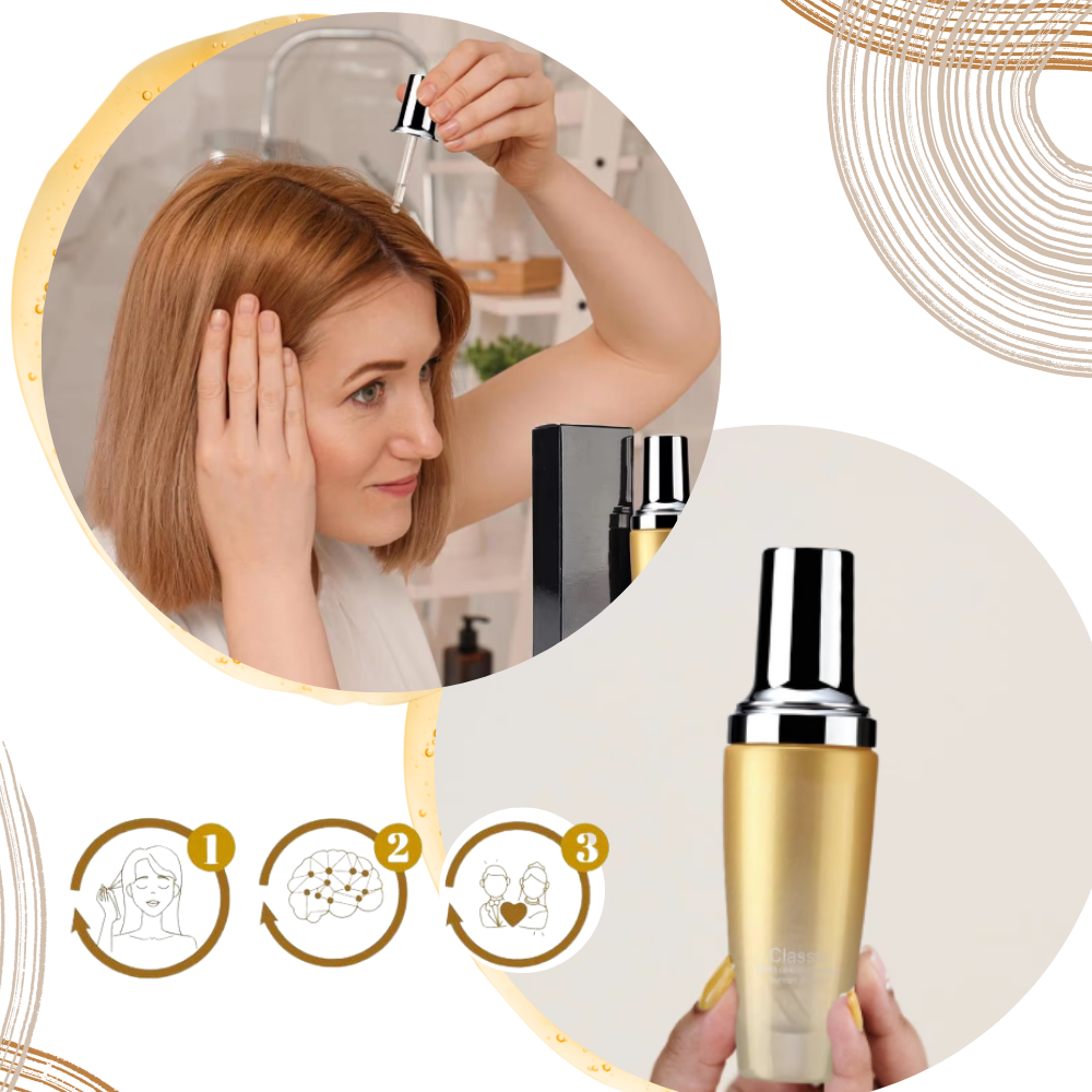 Huile capillaire aux phéromones stimulant l'humeur