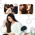 Huile capillaire aux phéromones stimulant l'humeur